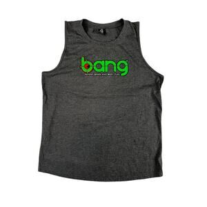 Bang Revolution Tank Top Large Gray Potent Brain Body Fuel Energy Drink Merch